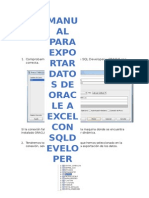 Exportar datos de SQL a Oracle