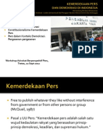 Wiratraman 2012 Kemerdekaan Pers Dan Demokrasi Di Indonesia