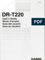 Casio DR-T220 Instructions (Thermal Printing Calculator)