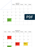 Fall Calendar PDF