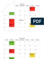 Spring Calendar PDF