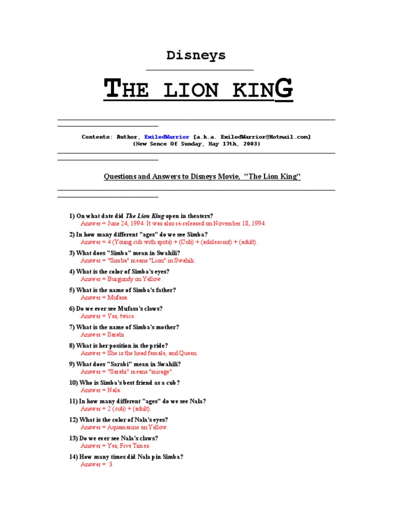 Trivia Theatre Entertainment General