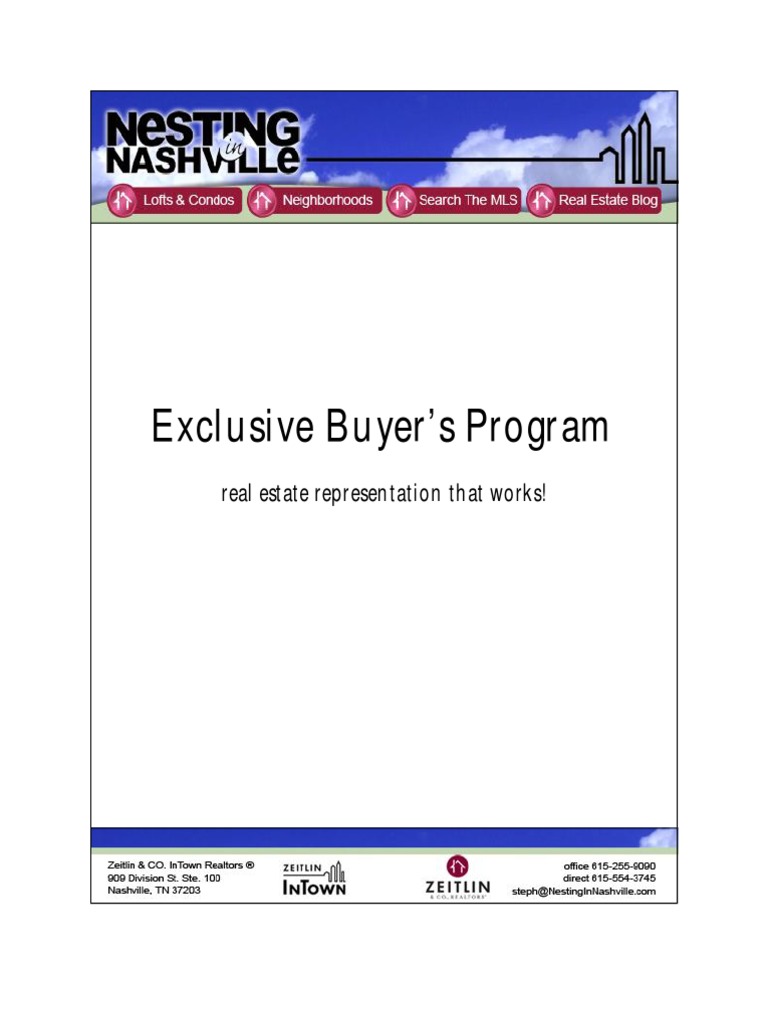 Exclusive Buyer's Program | PDF | Mortgage Loan | Title Insurance