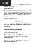 MAT612 -Lecture 1 - Introduction to PDEs