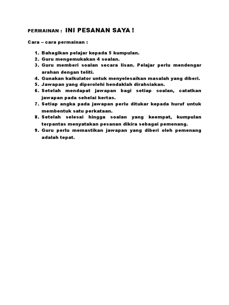 Permainan Kod Rahsia Pdf