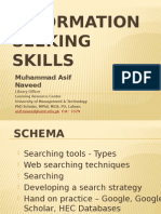 Info Seeking Skills - Asif