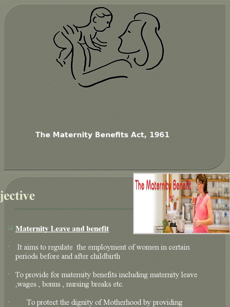 The Maternity Benefits Act, 1961 PDF Mother Parental Leave