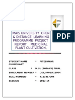 MSC Botany Project Mats University Logo