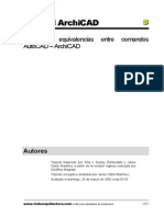equivalencias - AutoCAD-ArchiCAD