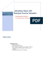 CNC7 - Residual Income Valuation (Noted)