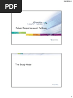 Comsol Multiphysics Solver Sequence and Settings