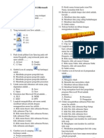 Soal­soal Latihan TIK kelas 8 (Microsoft  Word dan Excel)