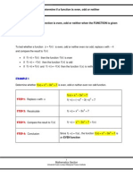 Worked Example Even, Odd, Neither Even Nor Odd Function