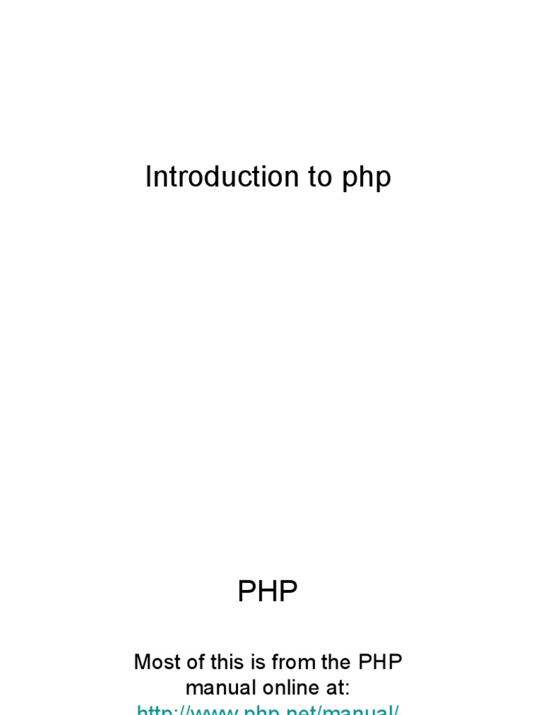 PHP Module | PDF