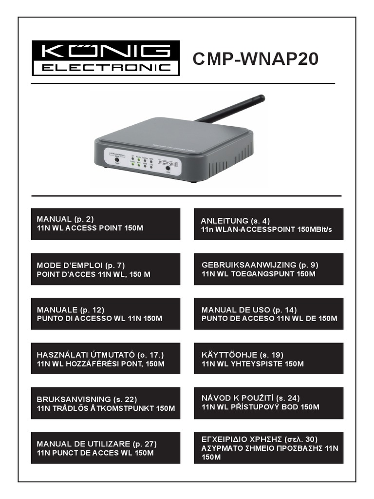 11N Wireless Access Point Setup Guide | PDF | Wireless Lan | Wide Area ...