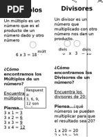 Multiplos y Divisores