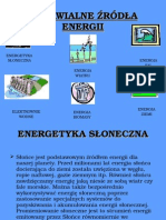 Odnawialne Źródła Energii