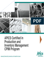 APICS CPIM Program Overview and Benefits