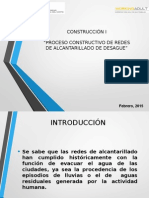 Proceso Constructivo de Redes de Alcantarillado de Desague