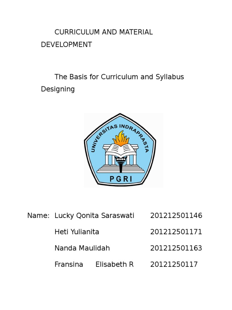Curriculum and Syllabus Design Guide | PDF | English As A Second Or ...