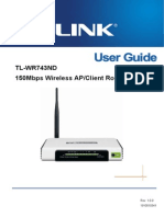 TP Link TL WR743ND user guide 