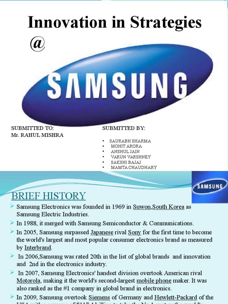 Samsung Innovator | PDF | Samsung | Samsung Electronics