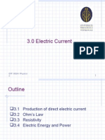 Electric Current and Ohm's Law