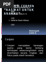 Download Analisis cerpen Nasihat untuk Anakku by Maulina Okta SN260936422 doc pdf