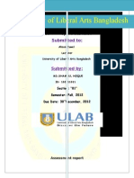 University of Liberal Arts Bangladesh: Assessment Report