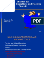 Chapter 22-Machining Operations II