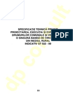 ST 022 - 1999 - Proiect, Ex Si Exploatarea Drumurilor Comunale
