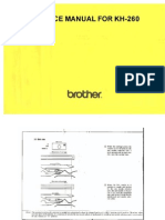 Brother KH260 Service Manual