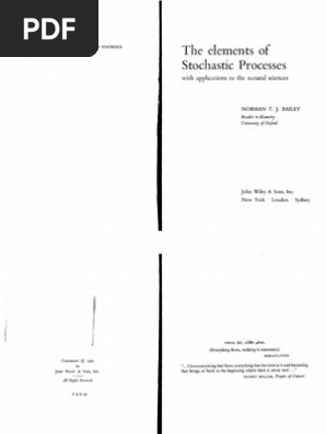 【XYZ 】 The Elements of Stochastic Processes - With Applications To