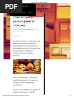 7 Ferramentas Para Organizar Citações - Metodologia Da Pesquisa Científica
