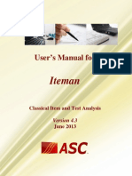 Iteman 4.3 Manual