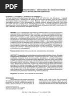 Composição e Atividades Antioxidante e Antimicrobiana Dos Óleos Essenciais De