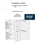 Modelo Tecnica em Dietetica Relatorio