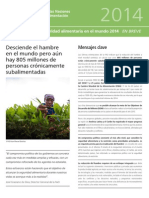 Organización de Las Naciones Unidas para La Alimentación y La Agricultura2 (FAO) 2014