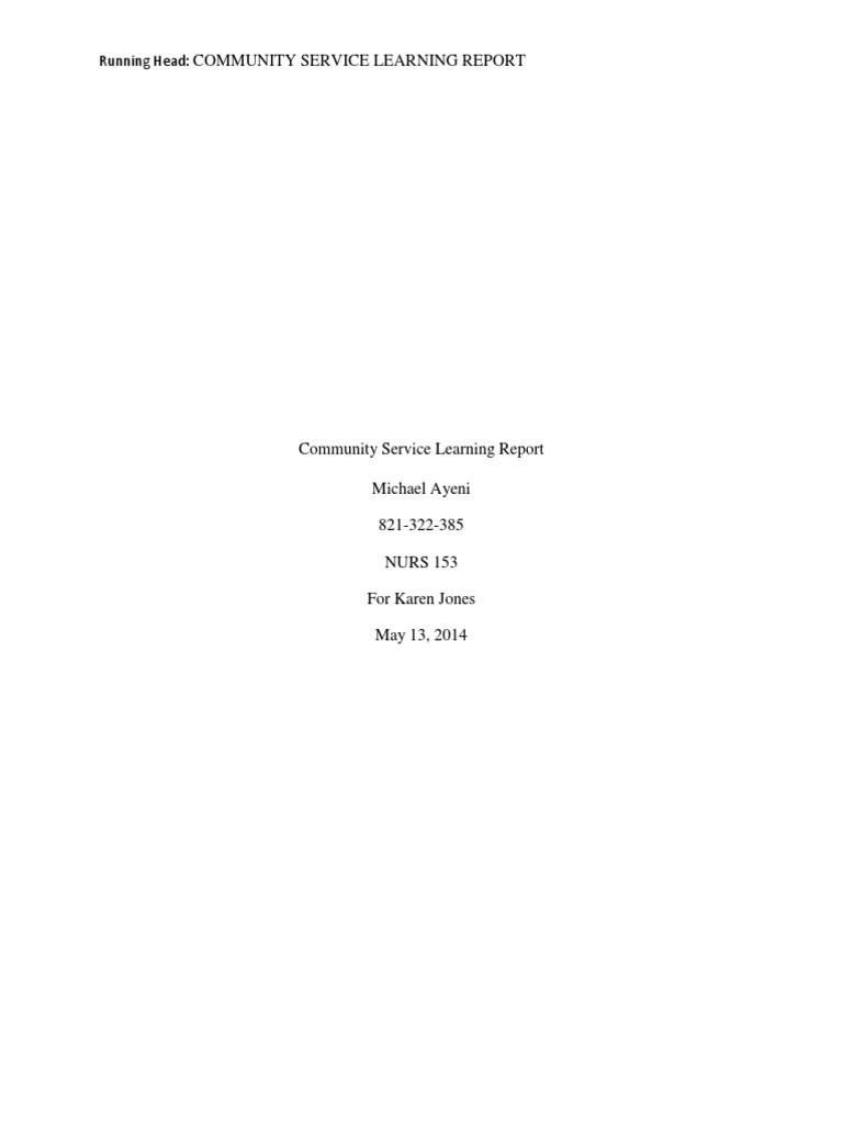 Community Service Learning Insights | PDF | Social Inequality ...