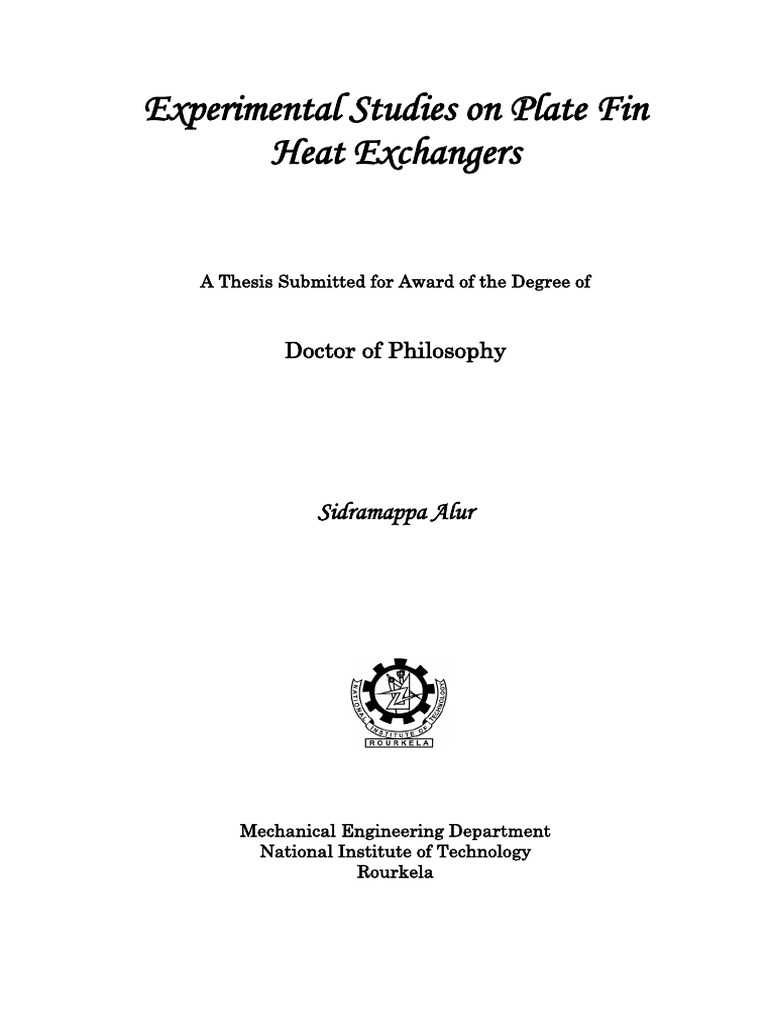 Heat exchanger project report pdf image