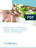 Allergic Rhinitis Hay Fever and Your Asthma