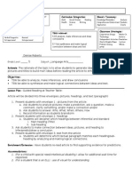 La Guided Reading Lesson Plan