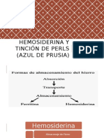 Hemosiderina y Tinción de Perls (Azul de