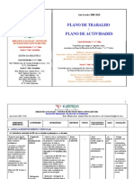 Plano de Actividades 09-10  BE - Ag Tábua