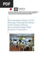 Documentation Report of The Strategic Planning Workshop of The Payatas Alliance Recycling Exchange Multi-Purpose Cooperative