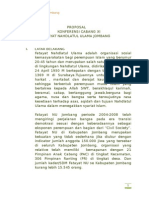 Contoh Proposal Konferensi Cabang Fatayat NU