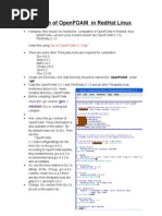 Compilation of Openfoam in Redhat Linux: Tar XVF Openfoam-2.1.0.Tgz
