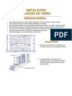 Especificaciones Paredes de Block de Vidrio