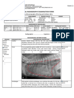 General Radiography Examination Form Thoraks 264 o