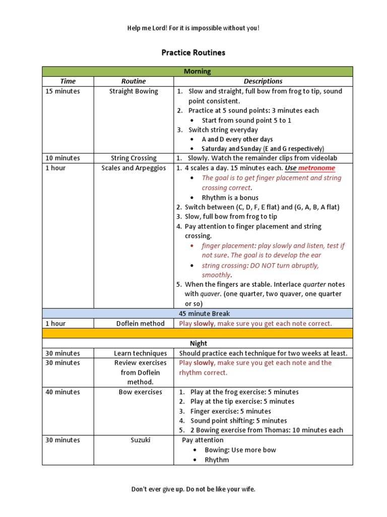 Time Routine Descriptions: Practice Routines | PDF | Foreign Language ...